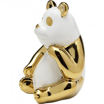 Figurine décorative Panda doré 19cm