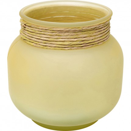 Vase Isola jaune 18cm Kare Design