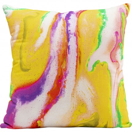 Coussin Flashy jaune 40x40cm