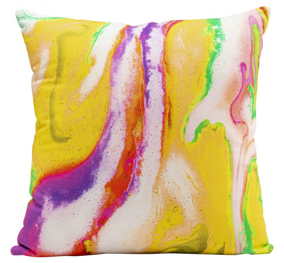 Coussin Flashy jaune 40x40cm