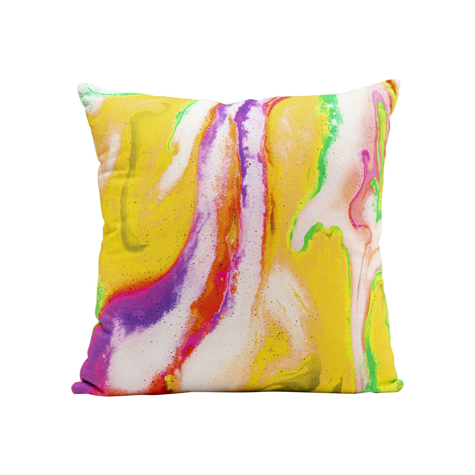 Coussin Flashy jaune 40x40cm