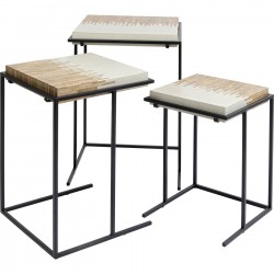 Tables d'appoint Bora Bora set de 3 Kare Design