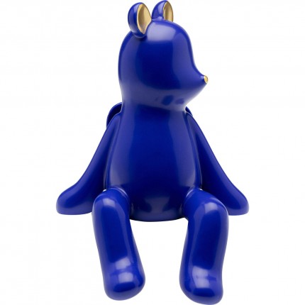 Figurine décorative Sitting Squirrel bleu 20cm