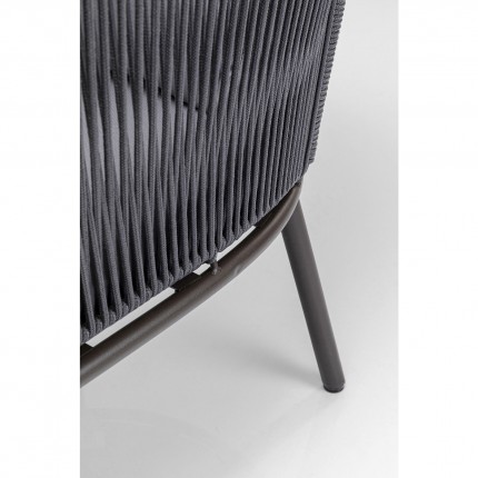 Fauteuil de jardin Elba gris Kare Design