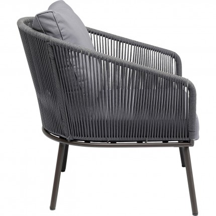 Fauteuil de jardin Elba gris Kare Design