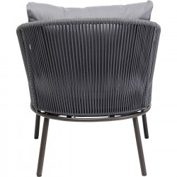 Fauteuil de jardin Elba gris Kare Design