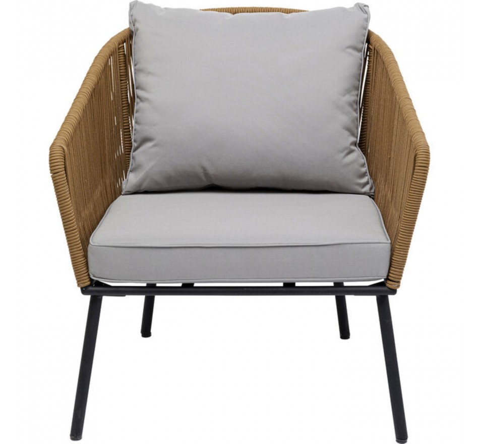 Outdoor Armchair Elba brown Kare Design Outdoor Armchair Elba brown Kare Design