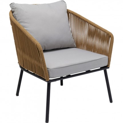 Fauteuil de jardin Elba marron Kare Design