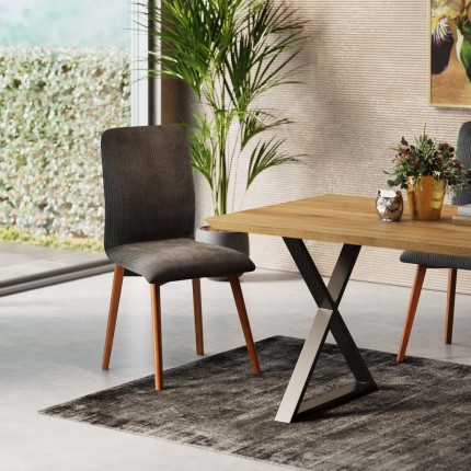 Chair Lara Cord grey Kare Design Chair Lara Cord grey Kare Design