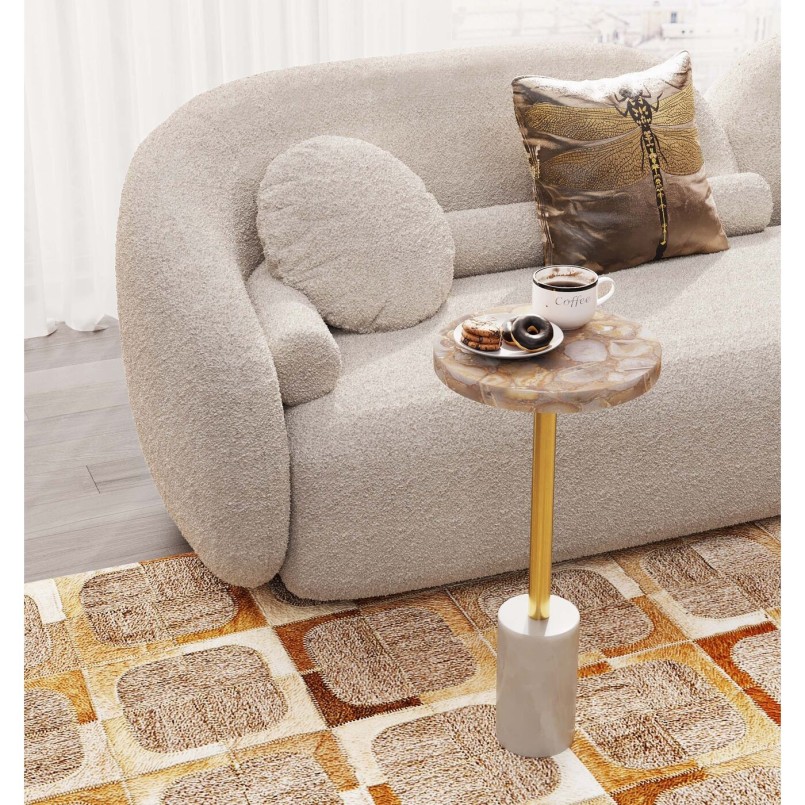 Retro sofa in cream fabric - Kelly - Kare Design