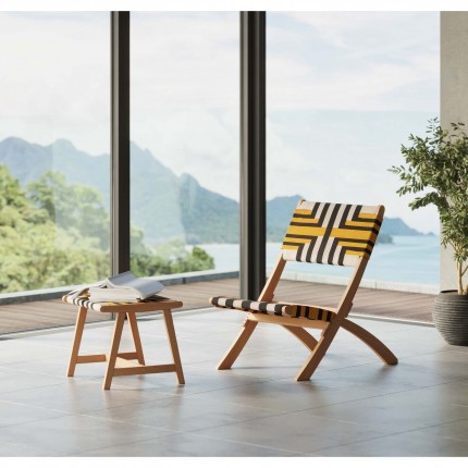 Tabouret de jardin Ipanema jaune Kare Design