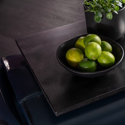 Assiettes creuses Organic 22cm noires set de 6 Kare Design