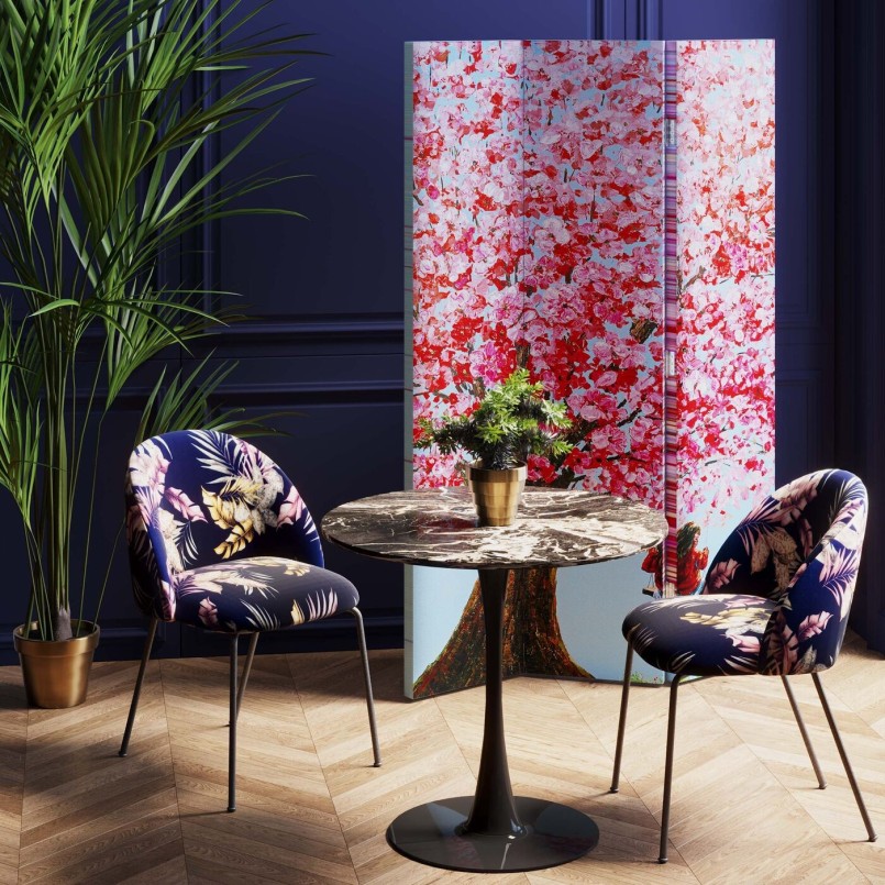 Table effet marbre noire - Schickeria - Kare Design