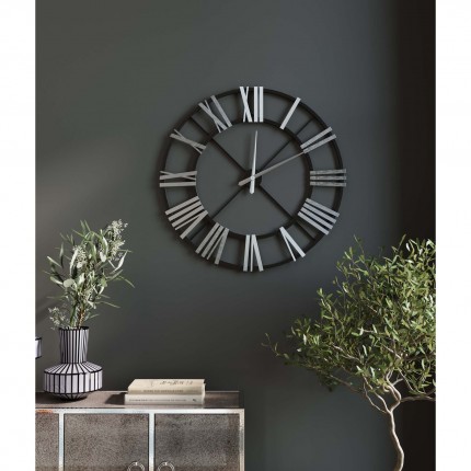 Horloge murale Nevio 95cm argentée Kare Design