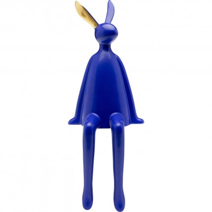 Figurine décorative Sitting Rabbit bleu 35cm