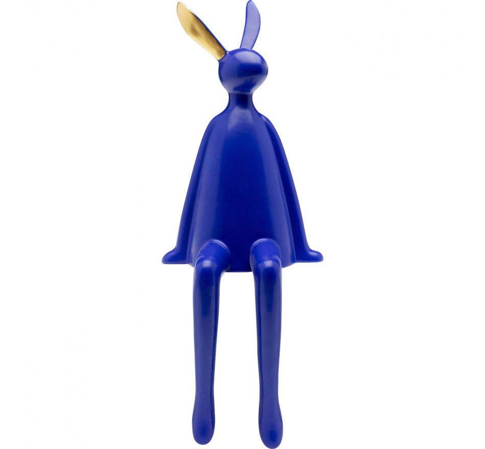 Figurine décorative Sitting Rabbit bleu 35cm