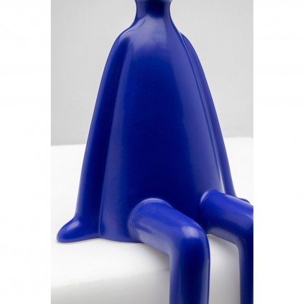 Figurine décorative Sitting Rabbit bleu 35cm