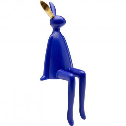Figurine décorative Sitting Rabbit bleu 35cm