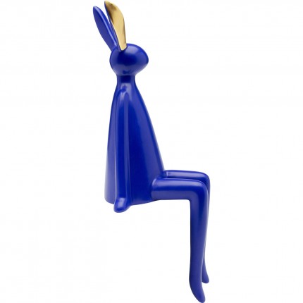 Figurine décorative Sitting Rabbit bleu 35cm