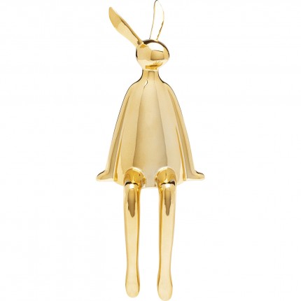 Figurine décorative Sitting Rabbit doré 35cm