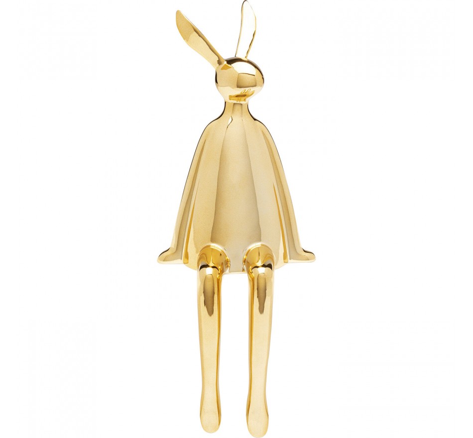 Figurine décorative Sitting Rabbit doré 35cm
