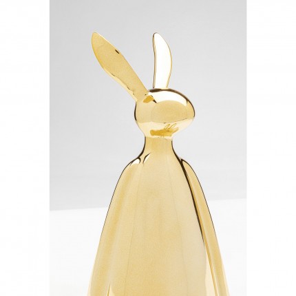 Figurine décorative Sitting Rabbit doré 35cm