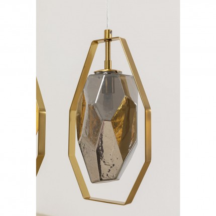 Suspension Diamond Fever dorée 67cm Kare Design