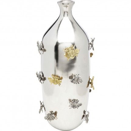 Vase abeilles dorées et argentées Kare Design