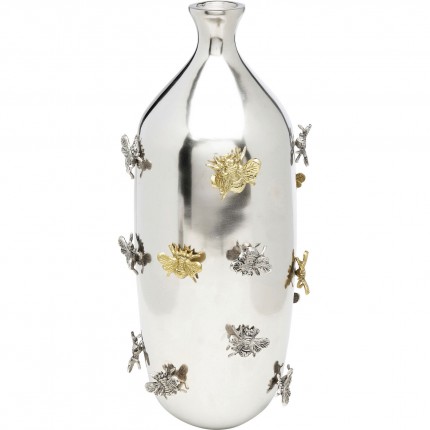 Vase bees gold and silver Kare Design