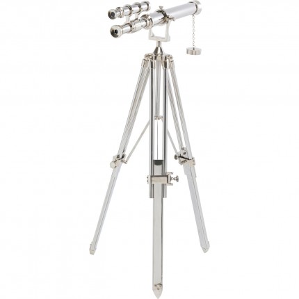 Déco télescope argenté 125cm Kare Design