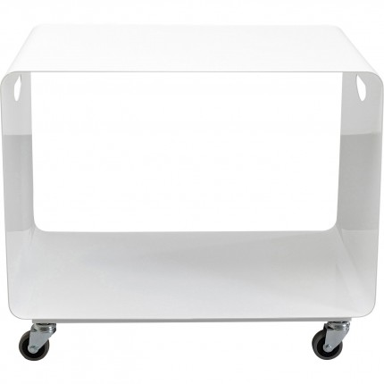 Table basse sur roulettes Casa blanc 60x40cm Table basse sur roulettes Casa blanc 60x40cm