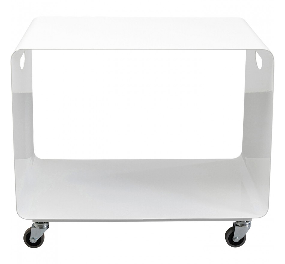 Table basse sur roulettes Casa blanc 60x40cm
