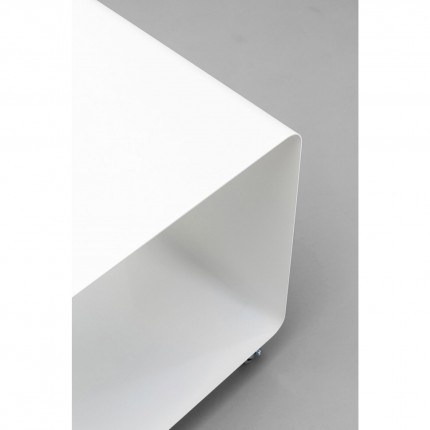 Table basse sur roulettes Casa blanc 60x40cm