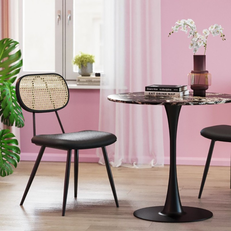 Table effet marbre noire - Schickeria - Kare Design