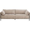 Canapé 3 places en tissu beige - Victor - Kare Design