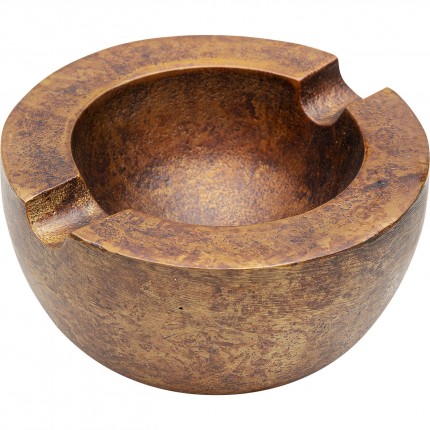 Cendrier Amporo doré Ø13cm