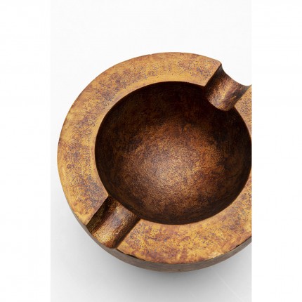 Cendrier Amporo doré Ø13cm