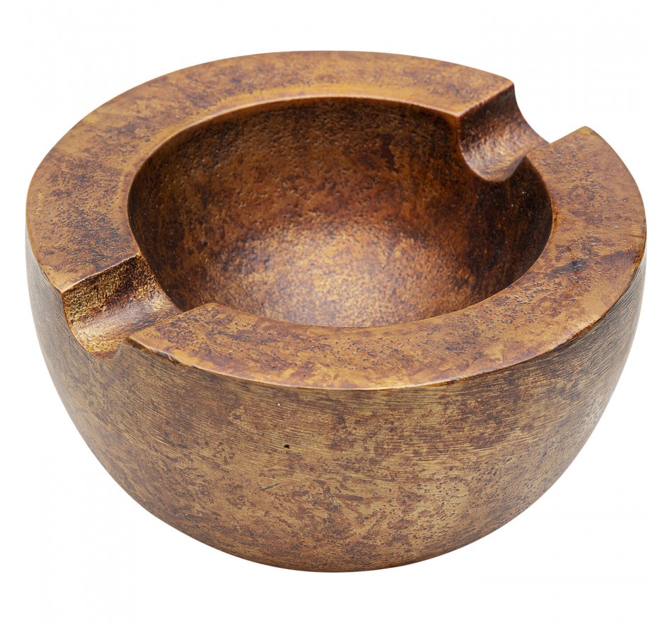Cendrier Amporo doré Ø16cm