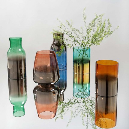 Vase Glow turquoise 20cm Kare Design