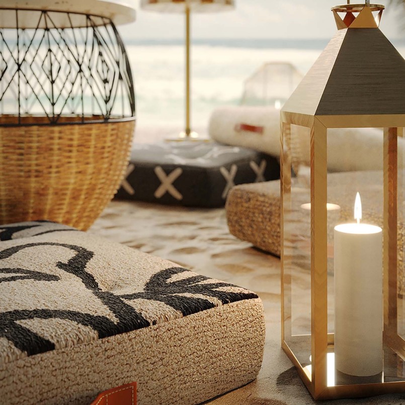 Modern golden lanterns - Giardino - Kare Design