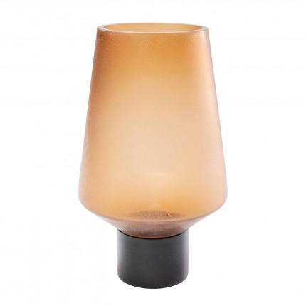 Vase Noble Ring ambre mat 26cm Kare Design