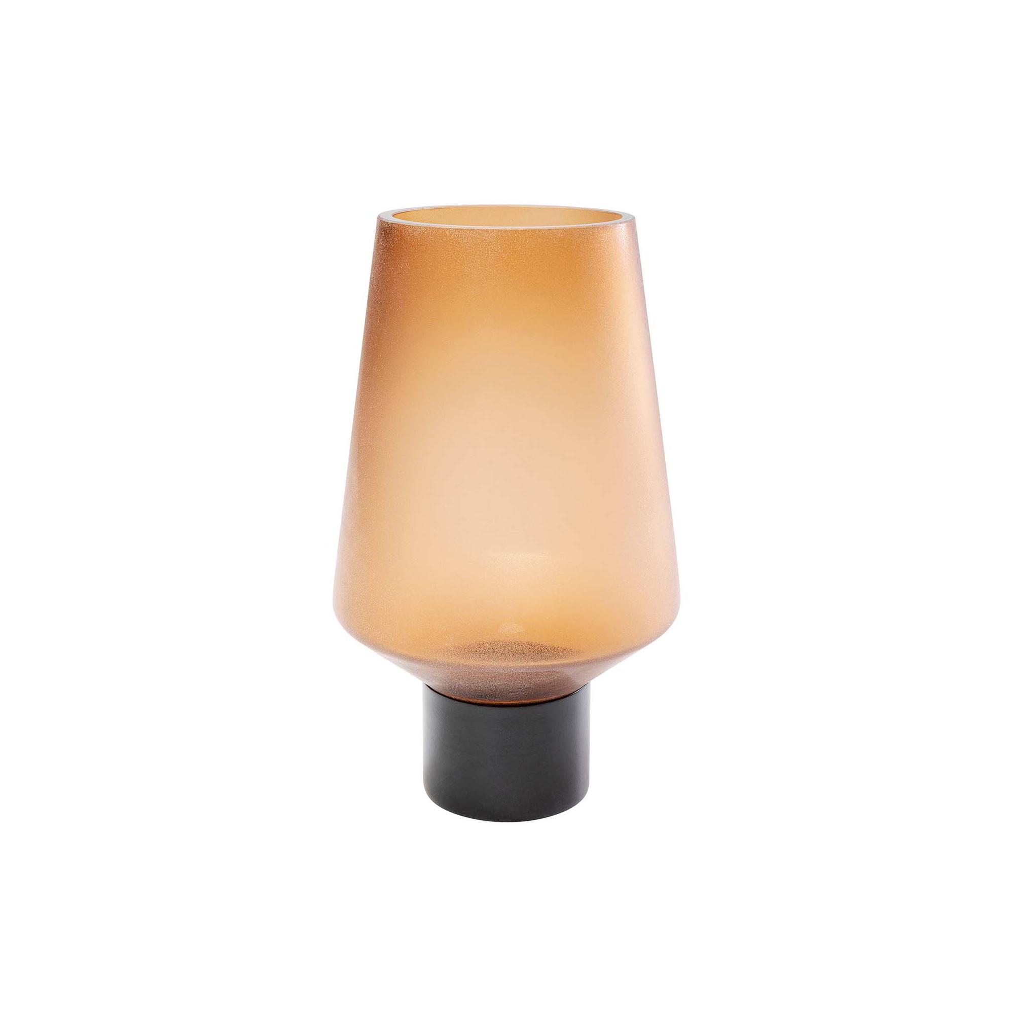 Vase Noble Ring ambre mat 26cm