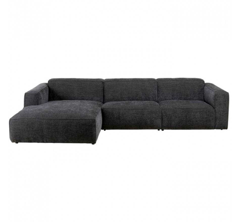 Canapé d'angle Henry 285cm gris gauche Kare Design