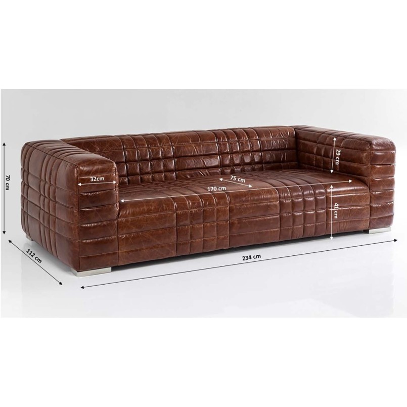 Vintage brown sofa - Square Dance - Kare Design