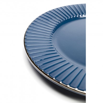 Assiettes Muse bleues 20cm set de 4 Kare Design