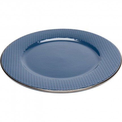 Assiettes Muse bleues 20cm set de 4 Kare Design