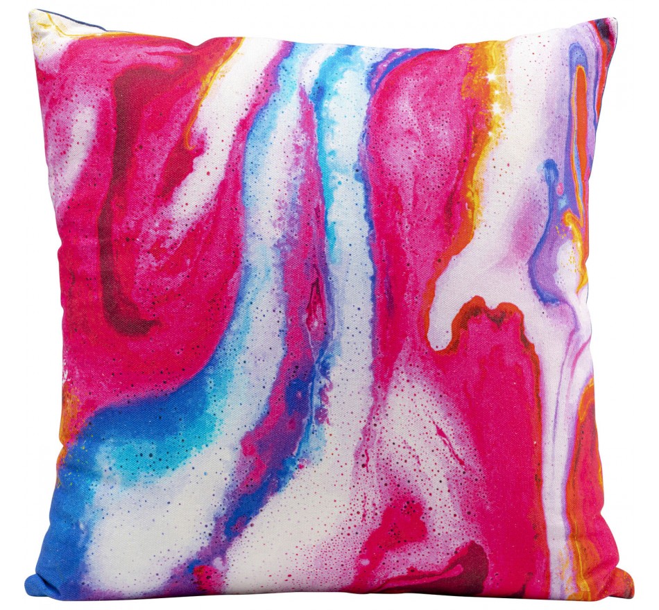 Coussin Flashy turquoise 40x40cm