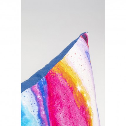 Coussin Flashy turquoise 40x40cm