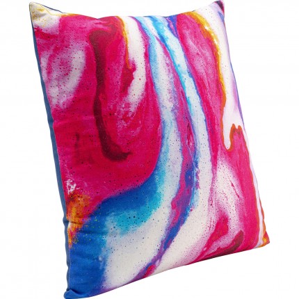 Coussin Flashy turquoise 40x40cm