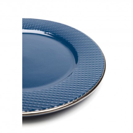 Assiettes Muse bleues 27cm set de 4 Kare Design